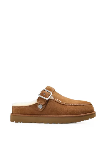 Papuci de casă Ugg din piele de căprioară maro