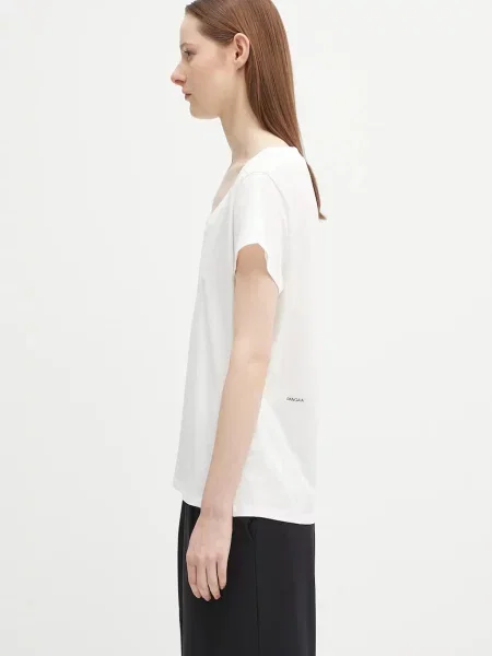 Футболка Pangaia Lightweight Scoop Neck T-Shirt білий