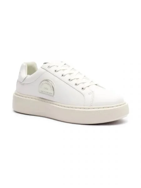 Karl Lagerfeld Bőr sneakers tornacipő MAXI KUP fehér