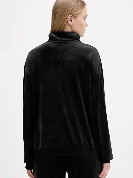 Велюрова кофта Juicy Couture однотонна чорний