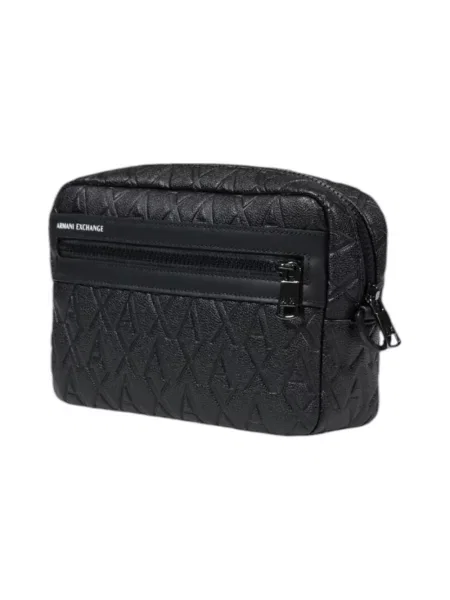 Torba Armani Exchange z kieszeniami na zamek czarna