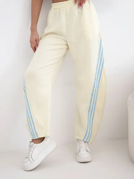 Pantaloni Kesi Włoski cu dungi albastru