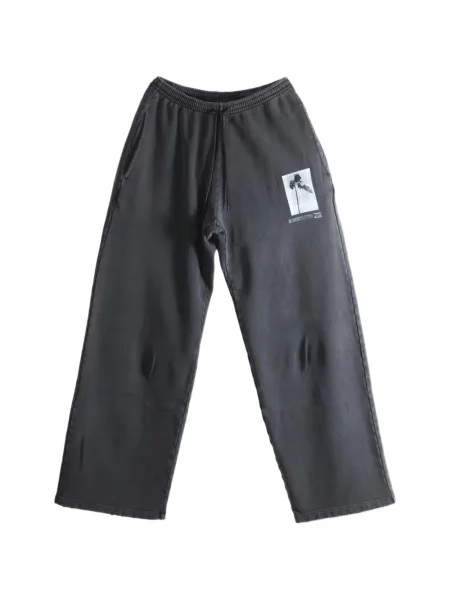 Pantaloni Balenciaga cu imagine alergare negru