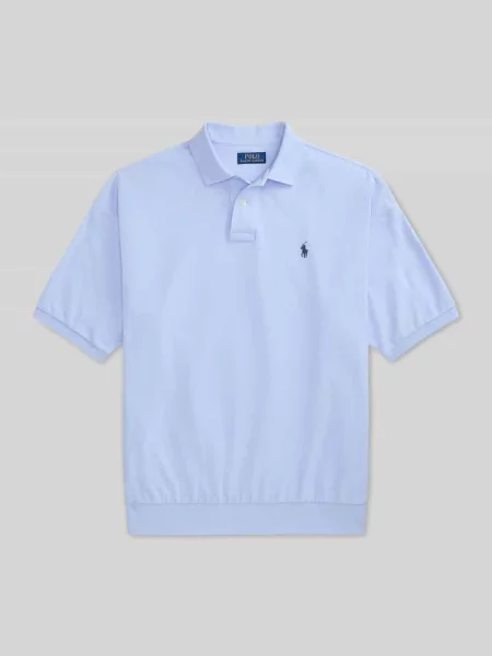 Polo Ralph Lauren koszulka polo luźny krój Mężczyźni niebieski L błękitna