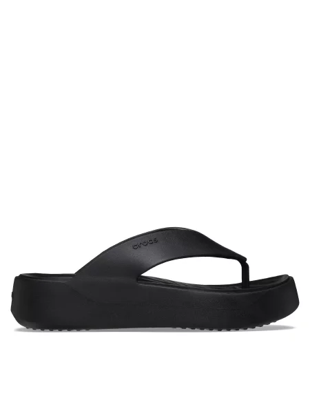 Šlepetės per pirštą Crocs Gataway Platform Flip juoda