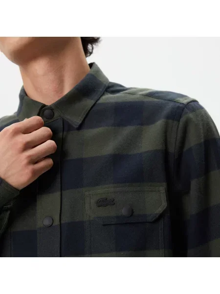 Рубашка Lacoste зеленая