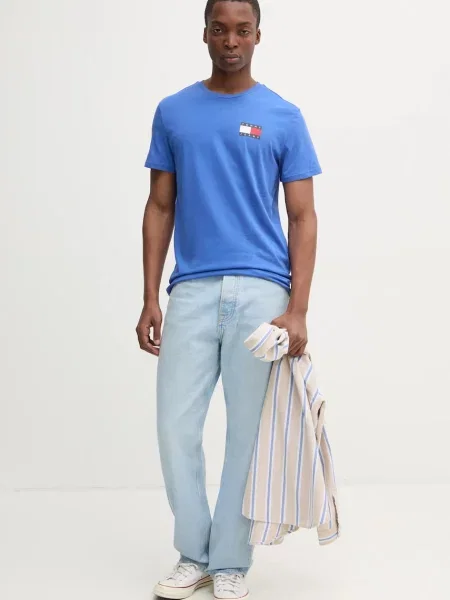 Tommy Jeans kratka majica vijolična