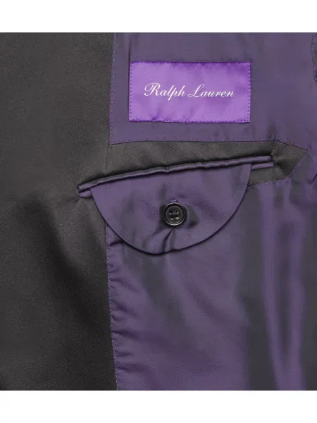 Vlnený oblek Ralph Lauren Purple Label čierna