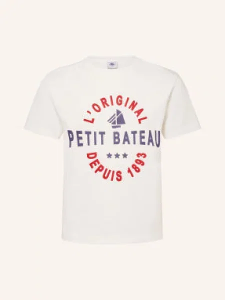 Petit Bateau Tričko / tmavě červená / tmavě modrá bílá
