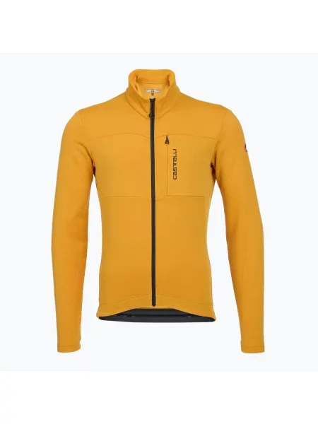 Мъжки суитшърт за колоездене Castelli Unlimited Trail 2 goldenrod/dark gray жълто