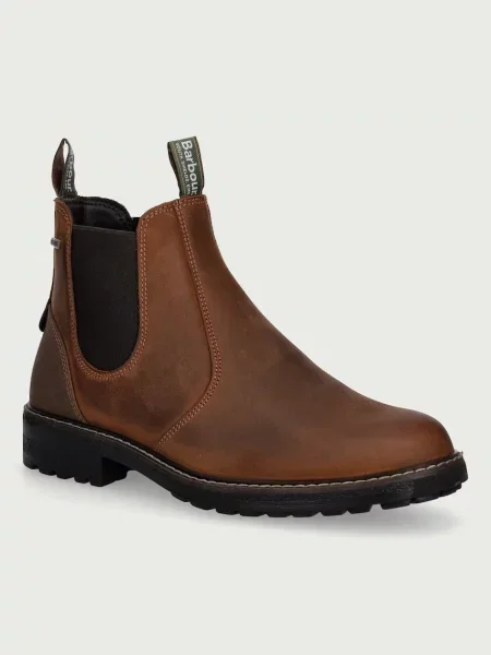 Barbour ghete scurte pentru bărbați din nubuck Embleton maro
