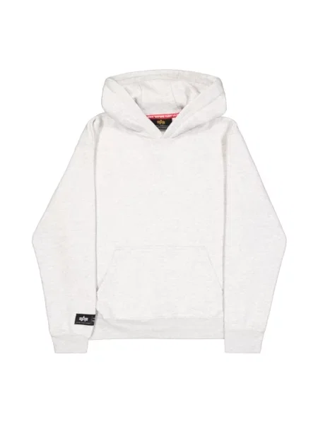 Bluza z kapturem Alpha Industries z kapturem szara