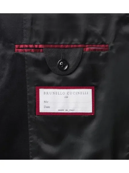 Costum Brunello Cucinelli de mătase negru