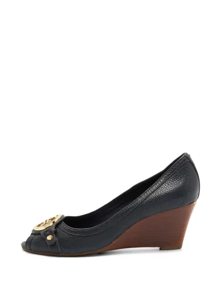 Sandale Tory Burch cu pană albastru