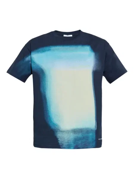 Tricou Givenchy cu imagine cu imprimeu abstract albastru