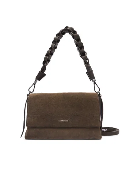 Coccinelle Дамска чанта Boheme Suede Bimaterial E1 12 01 01 Каки