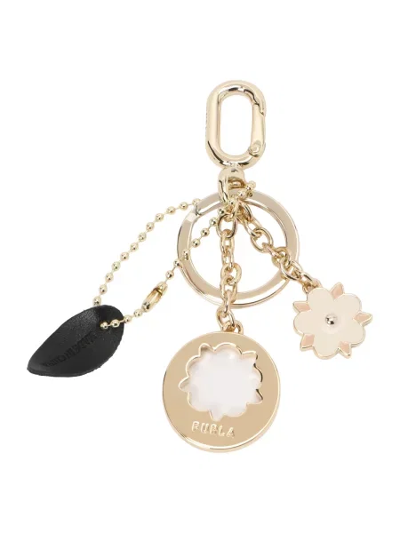 FURLA Obesek za ključe zlata / črna bela