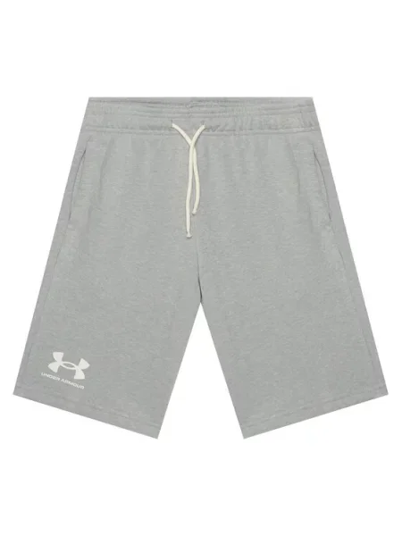 Under Armour Спортни шорти UA RIVAL TERRY SHORT сив