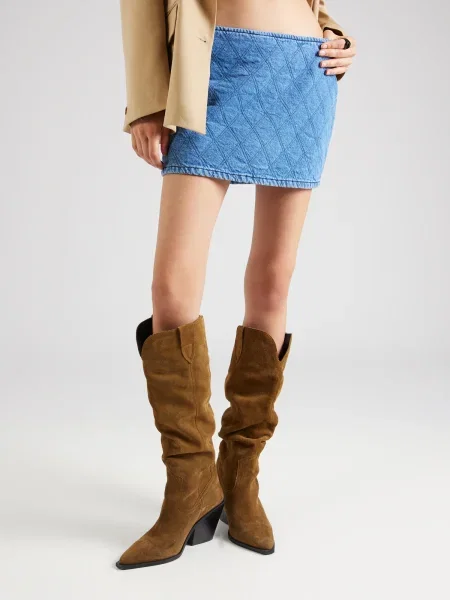 Nasty Gal Fustă albastru denim