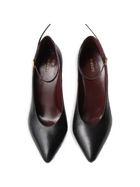 Pantofi cu toc Versace din piele negru
