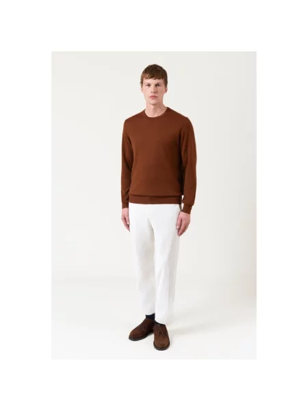 Sweter Autore wełniany brązowy