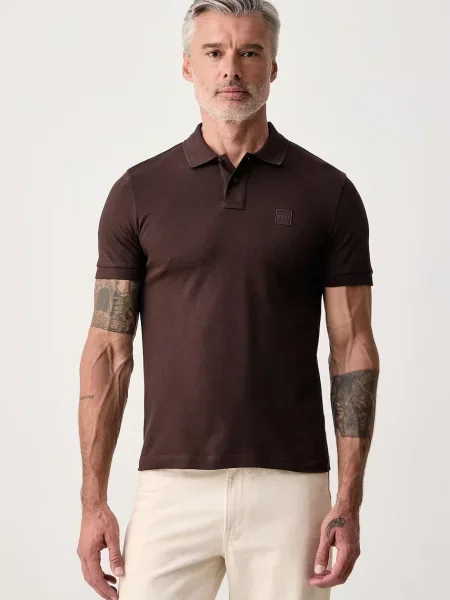 Tricou polo Boss Orange portocaliu