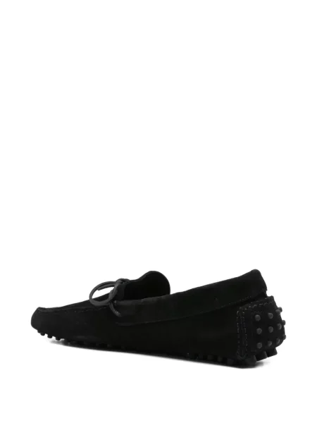 Cravată Tom Ford din piele de căprioară negru