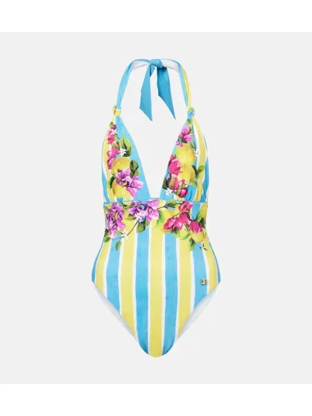 Costum de baie Dolce&gabbana cu imagine cu gât halter