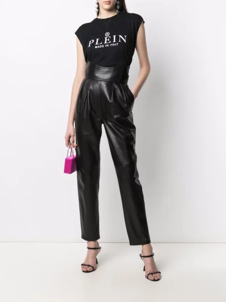Tričko Philipp Plein s potiskem černé