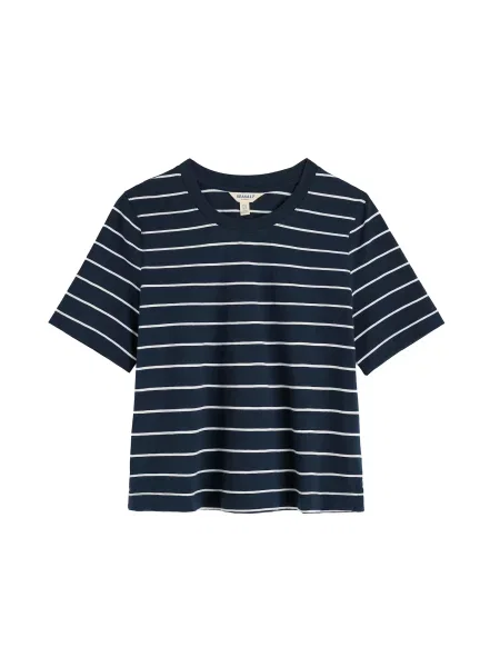 Seasalt Cornwall Tricou Copseland albastru marin alb