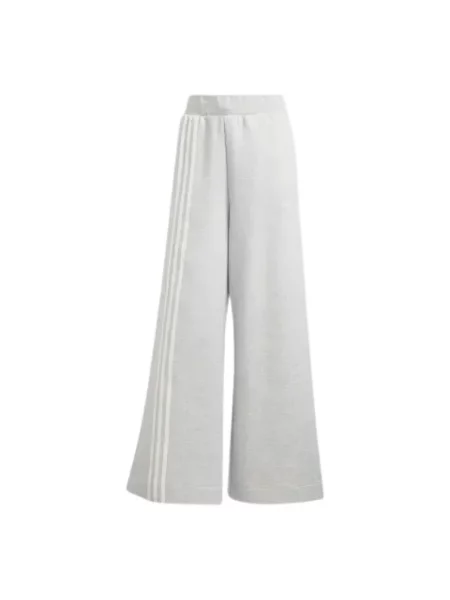 Spodnie dresowe Adidas w paski szare