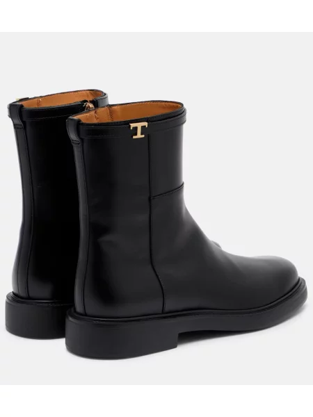 Cizme scurte Tod's din piele negru