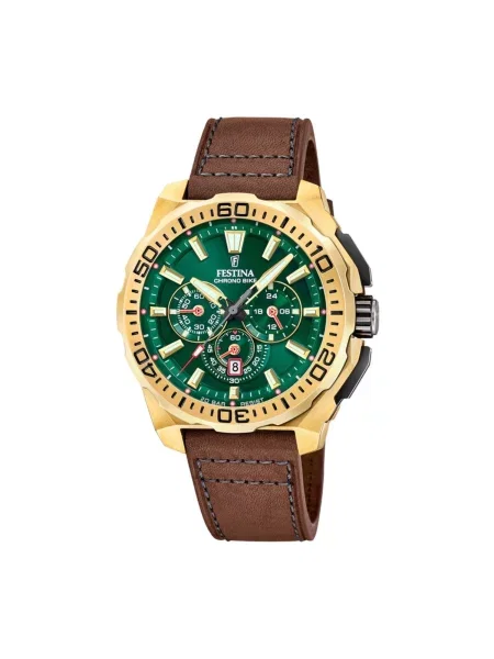 FESTINA Analogové hodinky Chronograph Chrono Bike' zelená