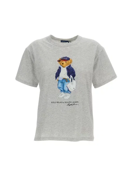 Koszulka polo Polo Ralph Lauren z dżerseju szara