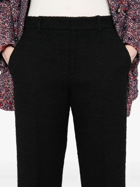 Pantaloni Gucci din tweed negru