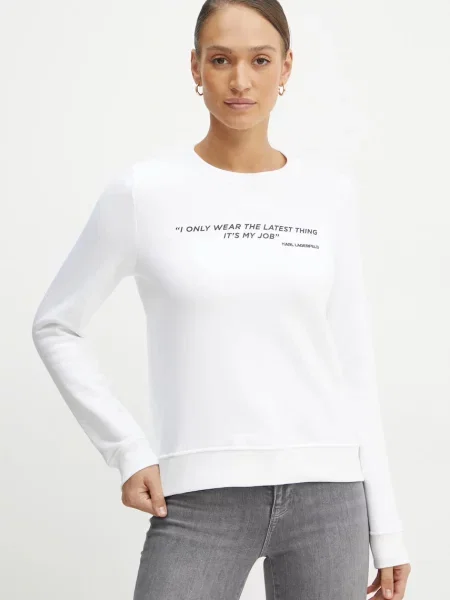 Bluză Karl Lagerfeld alb