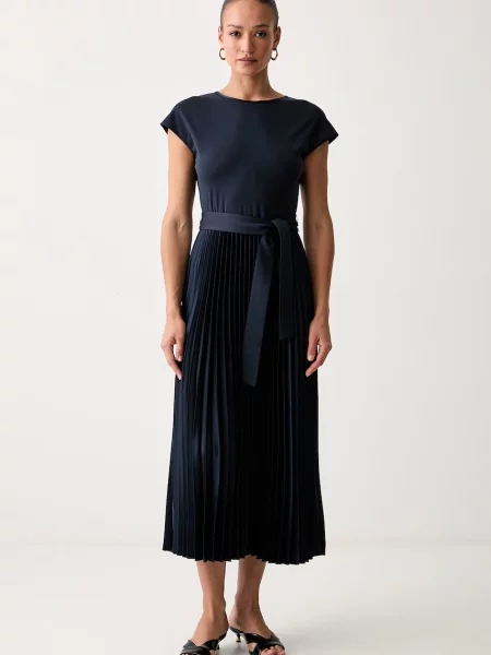 Weekend Max Mara rochie evazată cu lyocell WKDGELA