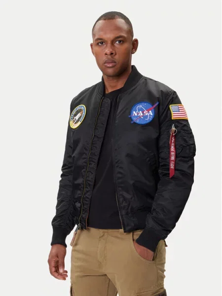 Alpha Industries Bomber striukė Nasa juoda