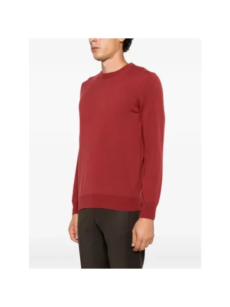 Sweter Kangra wełniany czerwony