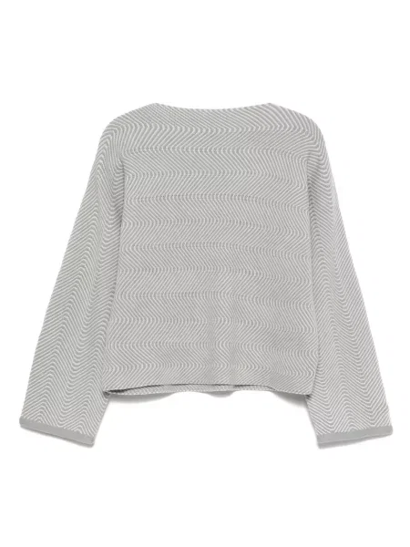 Pulover Emporio Armani cu dungi gri