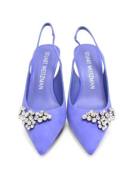 Pantofi cu toc Stuart Weitzman slingback albastru