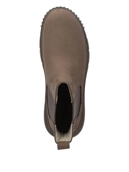 Μποτάκια Timberland με κορδόνια με δαντέλα καφέ