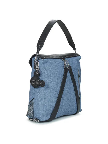 Geanta crossbody Desigual din jerseu albastru