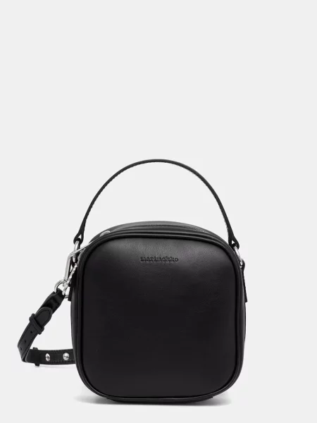 Marimekko geantă crossbody pentru femei din piele negru