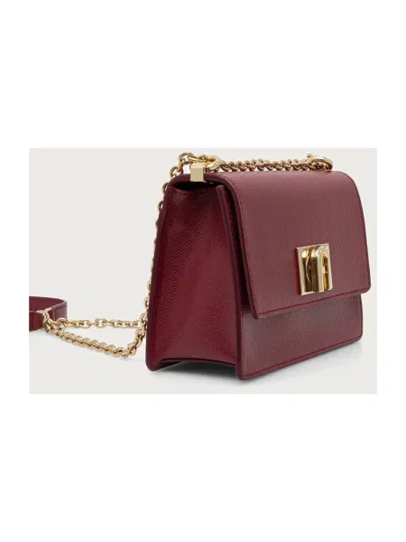 Furla torebka crossbody skórzana brązowa