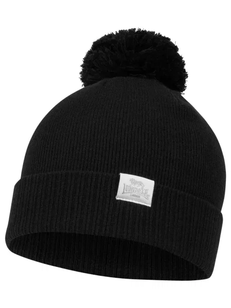 Pletena kapa Lonsdale črna