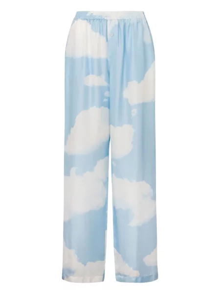 Pantaloni Moschino cu imagine albastru