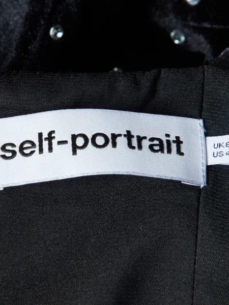 Top Self-portrait asimetric negru