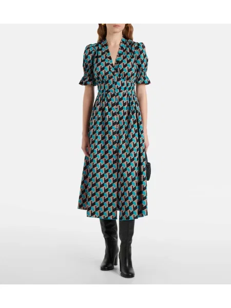 Midi obleka Diane Von Furstenberg s potiskom