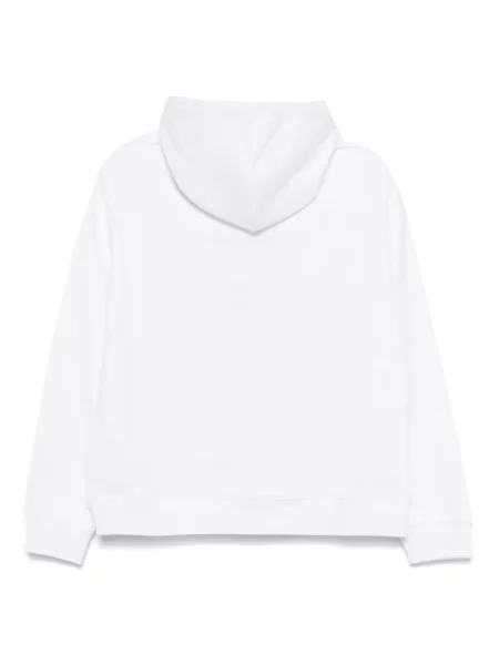 Hoodie Tommy Jeans με αυτόγραφο με κορδόνι λευκό